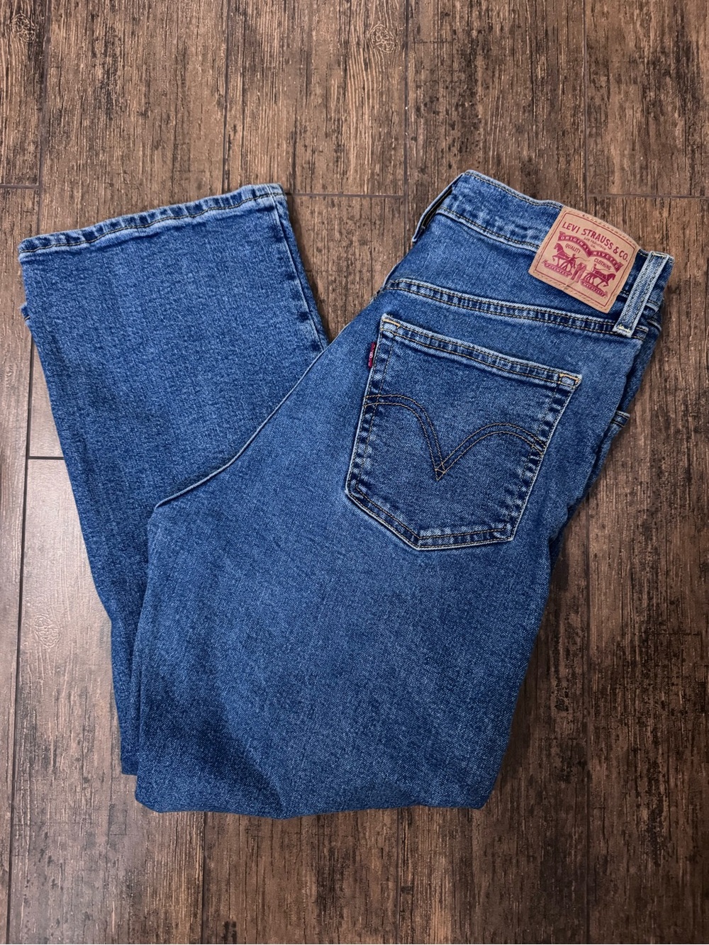 Levi’s Ribcage Straight Ankle Jeans W30 L27 Medium Wash 72693-0121